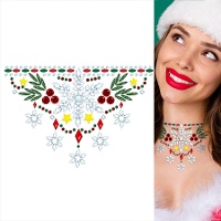 Kerst halsjuwelen met plaklaag