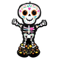 XL skelet catrina silhouet ballon 1,32 x 0,88 m - Anagram