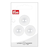 Witte knopen van 2,3 cm met twee gaten - Prym - 3 stuks