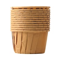 Lichtbruine cupcake cups - Pastkolor - 50 stuks