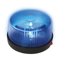 Blauwe politie sirene van 5 x 7 cm