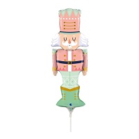 Pastelkleurige notenkraker ballon 14 x 41 cm - Grabo - 10 stuks