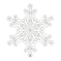 97 cm witte sneeuwvlok ballon - Grabo