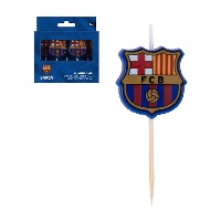Taartkaarsjes FC Barcelona - 5 stuks
