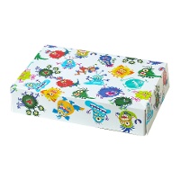 Doos van 23,5 x 16 x 5 cm met monsters