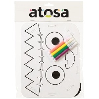 Zombie kleurmand van 20 x 15 cm