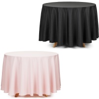 Tafelkleed van 2,30 m van zwarte of roze stof - 1 eenheid