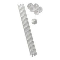 Staaf en steun voor papieren ballon van 40 cm - 6 stuks