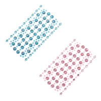 3D sticker van cirkels en ruiten in kleuren