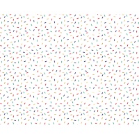 Cadeaupapier met gekleurde noodles van 0,70 x 2 m