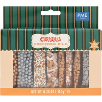 Kit van metalen strooisels 30 verschillende - PME - 180 gr