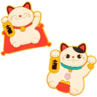 Gelukskat magneet - 1 stuk