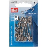 Veiligheidsspelden in assorted groottes 2,7, 3,8 en 5 cm - Prym - 18 stuks