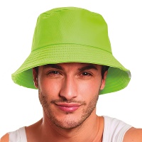 Neonkleurige vissershoed