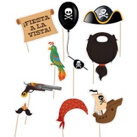 Fotocall kit voor Piraten - 10 stuks