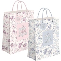 Cadeautas 14 x 11,5 x 6,7 cm Mama bloemen - 1 stuk