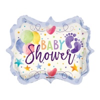 Baby Shower Ballon met babyvoetjes van 45,7 cm