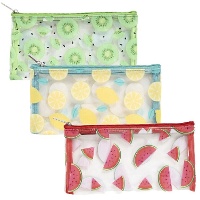 Toilettas met Fruit van 23 x 12 cm - 1 stuk