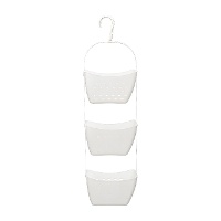 Doucherek met haak, 22 x 17 x 13 cm - 3 mandjes