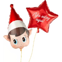 Magische Elf en Rode Ster Ballon 