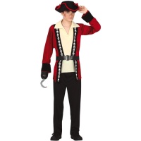 Jeugdige jongens piratenkostuum met schedel