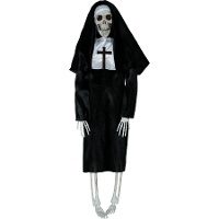 Hangende skeletnon van 40 cm voor Halloween angst