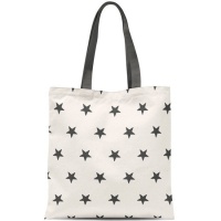 Witte stoffen tas met sterren