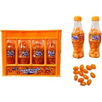 Sinaasappelsnoep in frisdrankflesjes, 60 g - 12 stuks