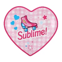 Barbie girly borden van 22,5 x 20 cm - 10 stuks