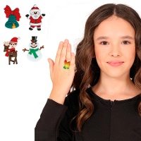 Ring met kerstlicht van 3,5 cm - 1 stuk