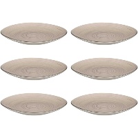 Schotel 27 cm spiraal effen - 6 stuks