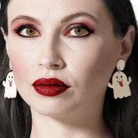 Grappige spook oorbellen - 1 paar