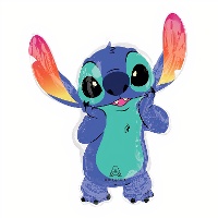 Stitch folieballon 83 x 68 cm