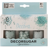 Set met parelblauwe sprinklesmix - 85 g