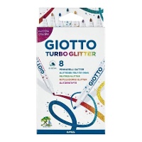 Glitterstiften - Giotto - 8 stuks