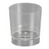 Doorzichtige plastic shotglazen van 33 ml - 100 stuks