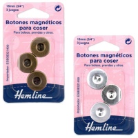 Magnetische naaiknopen van 1,8 cm - Hemline - 3 sets