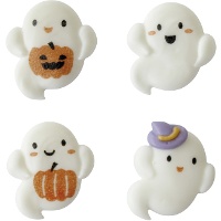 Assortiment suikerfiguurtjes in spookvorm 4 cm - Dekora - 48 stuks