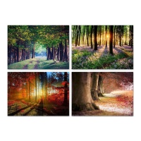 Canvas boswoud van 70 x 50 cm - DCasa - 1 stuk