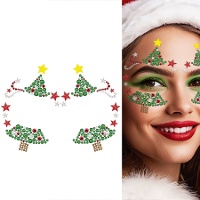 Kerstboom Gezichtsjuwelen