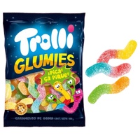 Zure gummie wormen - Trolli Glumies - 100 gr