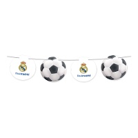 Slingervlaggetje van Real Madrid met emblemen en ballen