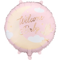 Welkom Baby Hart Ballon 35 cm