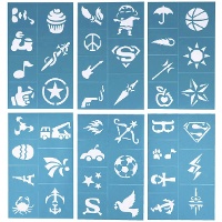 Make-upsjablonen met leuke vormen - 6 stuks