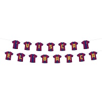 Slinger met FC Barcelona-shirts