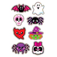 Holografische Halloweenfiguurstickers