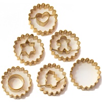 Kerst Linzer Koekjessnijders - set van 6 stuks