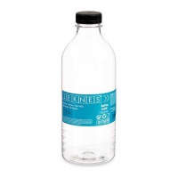 Doorzichtige plastic fles van 1 L