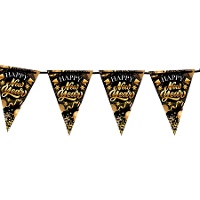 Vlaggenlijn 'Happy New Year' van 3 m