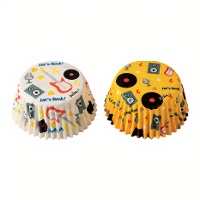Papieren cupcakevormpjes met muziekprint - Decora - 36 stuks